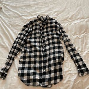 Black and white flannel